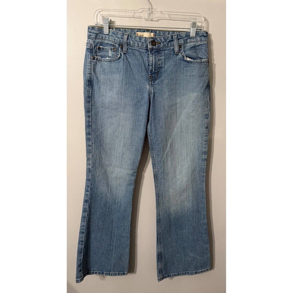 Vintage LEI Jeans Mid Rise Bootcut Contrast Pocket Med Wash Womans 7